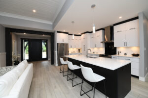 Black and White Luxury Kitchen by J. Zsiros Contracting