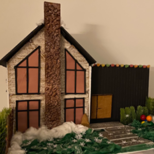 Modern gingerbread house by Ian Pain construction
